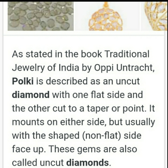 POLKI DIAMOND ARTISAN EARRINGS - Picture 4 of 9